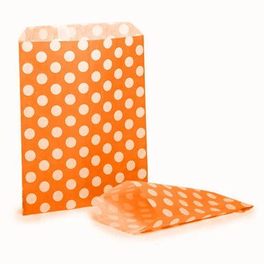 50x Polka Dot Candy Paper Wedding Favour Bags - ZYBUX